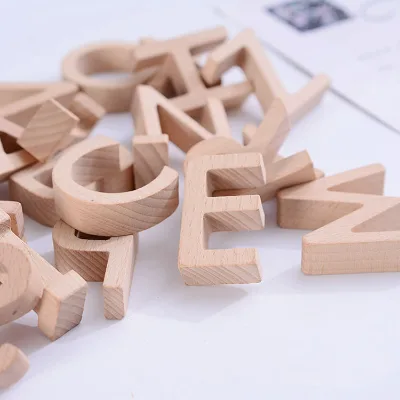 Custom Small Decorative Wooden Alphabet Letters and Numbers
