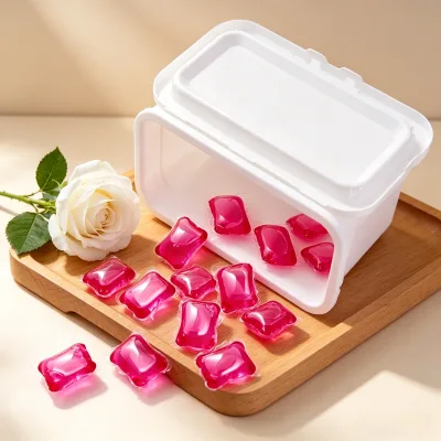 Super Concentrated Laundry Pods Low Foam Easy Rinse Perfume Scent Gel Beads All in One Washing Capsules Bulk Supply