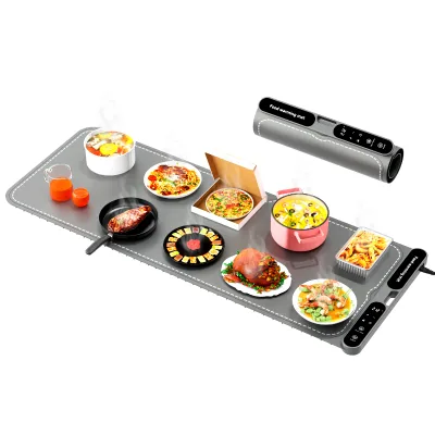 Collapsible Silicone 7 Adjustable Temperatures Efficient Heat Retention Perfect for Buffets and Gatherings Warming Mat for Food