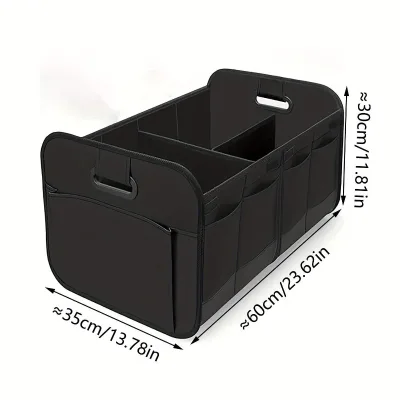Hot Sale Oxford Fabric Lightweight Foldable Car Trunk Storage Box Visor Travel Organizer
