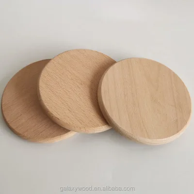 high quality custom blank round wooden coaster