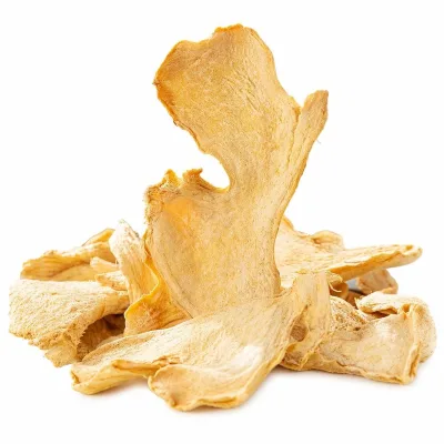 Bulk Wholesale Organic Dried Ginger Slices Premium Grade Dehydrated Ginger Flakes Manufacturer Price for Spices and Tea