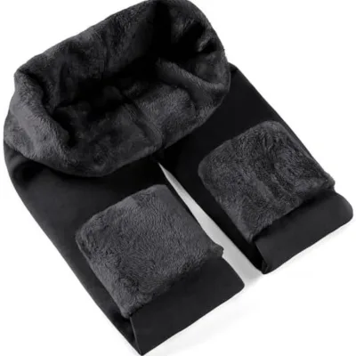 Winter Warm Polyester Fleece Lined Tights Leggings for Women Thick Thermal Tights with Butt Lifting & Body