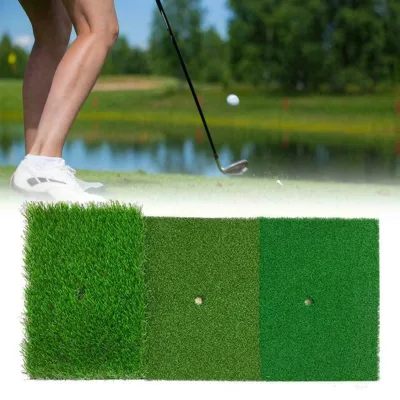 Custom logo Cheap Backyard Golf Practice Mat Training Hitting Pad Practice 3 Grass 30x60cm Golf Putting Mat