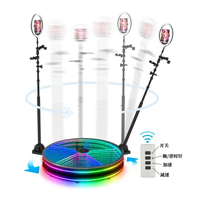 360 degree photo booth, 360 photo booth, circular shooting, 360 degree rotating shooting platform, photography platform, cross-b