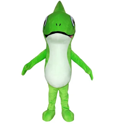China Blue Sky Factory Custom Animal Lizard Mascot Costumes for Kids Logo Can Be Printed on the Belly