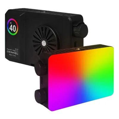 Portable RGB LED Fill Light for Live Streaming Photography USB Powered Adjustable Color Temp 2500K-9000K Switch