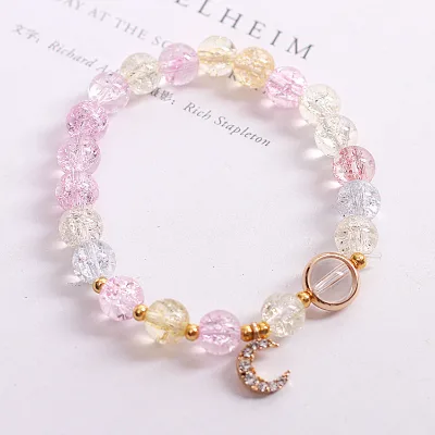 Women Bracelet Natural Jade Crystal Jewelry Charms Bracelet Lucky Lapis Lazuli Amethyst Pendant Girl Jade Crystal Bangles