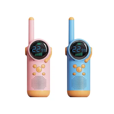 Mini Walkie Talkie for Kids Two Way Radio Toy Comunicador 3KM Long Range 8/20/22 Channels Mobile 2 Pack