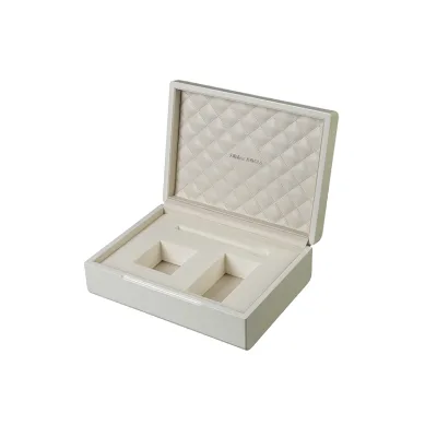 Wholesale Luxury White Matte Wooden Storage Box Custom Premium Jewelry Accessory Box Elegant Heirloom Packaging Case