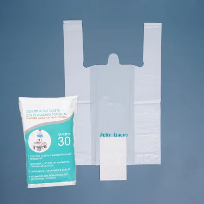 PESGER In-stock Disposable PE Children Toilet Seat Cleaning Bags with Absorbent Pad 150 Pieces Baby Potty Liners