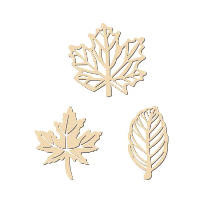 Falling Leaves-laser Cut Wood Embellishments Wood Shape Crafts Decorative