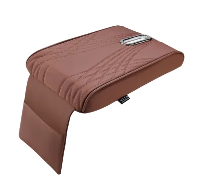 Super Quality Customized PU Leather Front Car Armrest Box Mats Central Console Covers Storage Box Styling Car Decor Auto