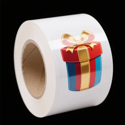 High Productivity Wall Sticker Decoration Paper Round Sticker Printable Christmas Glossy Vinyl Sticker Paper for Inkjet Printer
