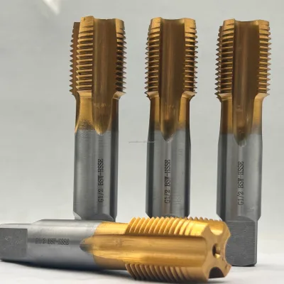 G 1/2 Straight Flute BSW HSS Pipe Thread Machine Tap Taper Pipe Tap Metal Screw Drilling Tap G Threading Hand Tools British