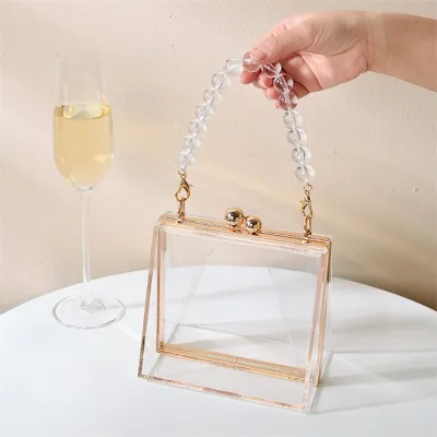 New Summer Wholesale Fashion Acrylic Clear Box Bag for Bride