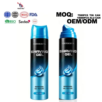 OEM ODM Private Label Clear Shaving Gel Crystal Visibility Precision Shave 4-in-1 Beard Softening