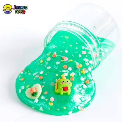 JITENG Wholesale 100% Safe Pearlescent Crystal Slime Cartoon-Themed Toys Clear Slime DIY Craft Slime Kit