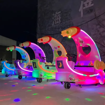 Commercial Ride Toy Moon Boat Amusement Park Kiddie Rides Indoor Shopping Mall Entertainment Equipment Kids Electric Remote