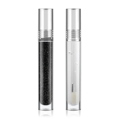 Custom 2colors Clear Glass Tube Lipgloss Long Lasting Moisturizing Non-stick Cup Nourish Mirror Water Lip Gloss Bulk Makeup