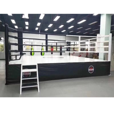 Factory Custom Logo MMA Boxing & Wrestling Ring 5m*5m 6m*6m 7m*7m Steel EVA PVC Material Competition Standard for Club Training