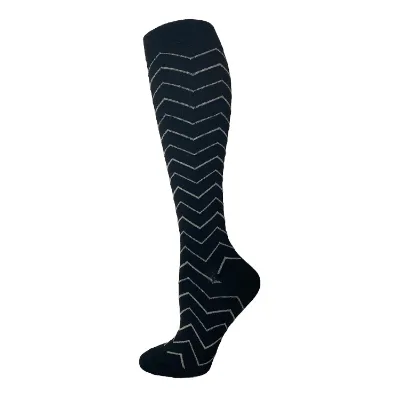 Custom Frill Ladies Knee Thigh High Stack Silk Nylon Cotton Blend Knit Golf Cushion Sport Socks With Grip for Women