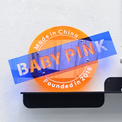 Acrylic Double Layer Sign Two-layer Color Clashing Door Sign