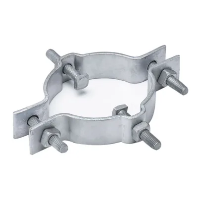Handan Dapeng Power Overhead Line Fittings Hot Dip Galvanized Carbon Steel Electrical Power Pole Clamps