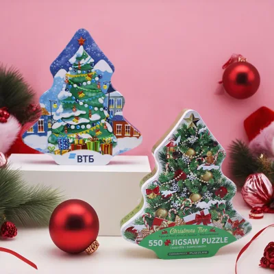Candy Jar Container Christmas Tree Ball Cookie Jars Lid Ornament Pudding House Shape Tin for Food for Candies Cookies Candles