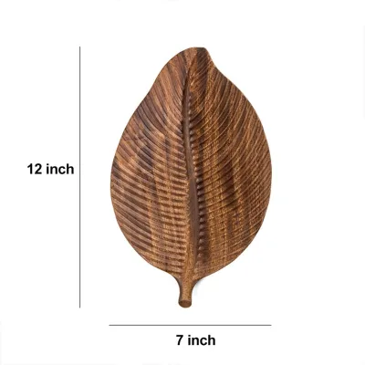 2026 HOT Sale Decorative Wooden Salad Snack Plate Dessert Platter Unique Appetizer Serving Tray Fruit Platter Dish Leaf Plates Wood Jewelry Tr