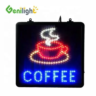 Genilight Manufacturer Custom Change Functions Multi-color Superbright Flashing LED Advertising Decoration Indoor Open