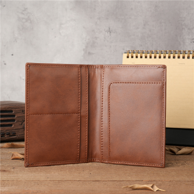 Wholesale 1146Pu Leather Retro Unisex Passport Holder Fashionable Essential for Overseas Travel