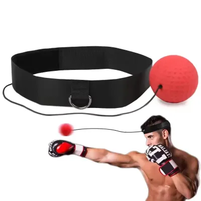 Portable Training Hand Eye Reaction Head-mounted PU Punch Ball