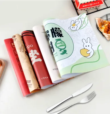 Disposable Placemat Paper Restaurant Tray Paper Oil-proof Dinner Plate Paper for Takeaway