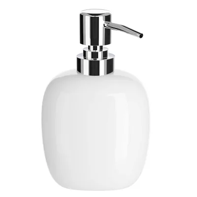Plain White Custom apple Shape Home Decor Ceramic Soap Bottle
