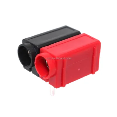 4mm Horizontal Panel Socket 24A Stackable PA Plastic Shell Pure Copper Banana Socket PCB Mount Female Banana Jack