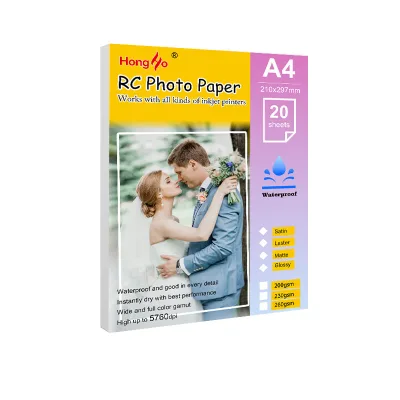 Premium Factory Wholesale High Quality  Waterproof 230gsm Resin Coated Photo Paper