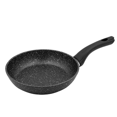 20cm High Quality Black Forged Marble Nonstick Induction Cookware Fry Pan