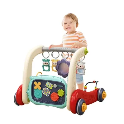 Children's Toy Walker Multifunctional Fitness Frame Piano Pedal Trolley 0-3 Years Old Baby Toys
