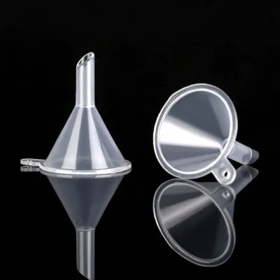 Plastic Transparent Mini Funnel for Perfume Filling Packing Mini Plastic Small Funnel Dispenser