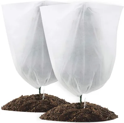 Plant Covers Freeze Protection, Plant Blankets Drawstring Bags for Cold Frost Freeze Sun Protection Bird Insect Prevention