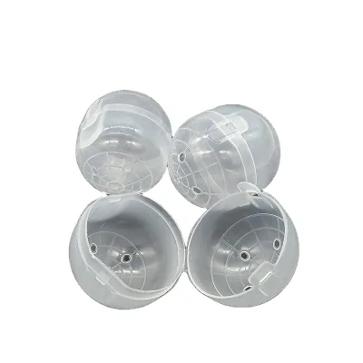 47*56 mm Transparent Hinged Plastic Empty Capsule or Balls Capsule Toy Shell