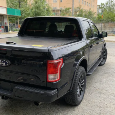Manual Aluminum Alloy Waterproof Locking Retractable Tailbox Canopy Wine Tray Roller Cover Floor Mat Roof Rack for FORD