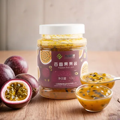 1kg Bottle Passion Fruit Jam Bubble Tea Base Concentrate Fruit Flavour Syrup Sweet & Savoury