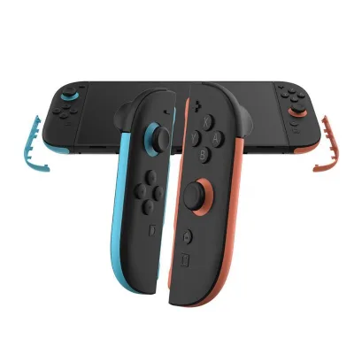 For Nintendo for Switch 2 Protective Shell with 2 Controllers and Replaceable Decorative Strip Plastic Component Decorate for Sw