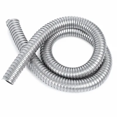 Galvanized Split Flexible Iron Conduit Slotted Interlock Electrical Wire Protection Custom Size 1/4 in 1/4 Thread