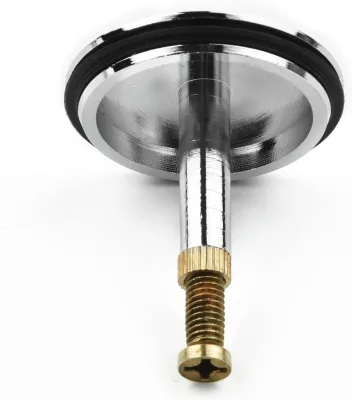 Modern 43mm Polished Silver Bathroom Sink Plug Stainless Steel Brass Bathtub Drain Stopper Replacement Strainer