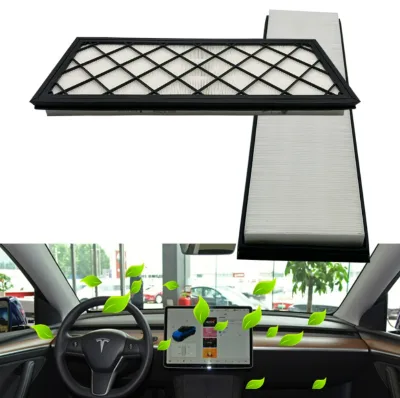 New Compatible Activated Carbon Air Conditioning Filter Element for Tesla Model Y Model 3 Bag Filter Internal External Filters