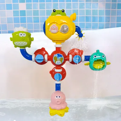 Cartoon Baby & Toddler Bathtub Baby Bath Tub Toys Spray Water Toy Kids Bathroom Waterfall Baby Bath Toys