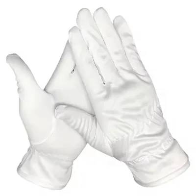 Wholesale Jewelry Hands Gloves Polishing Microfiber Custom Logo Printed Jewelry Microfiber Gloves
